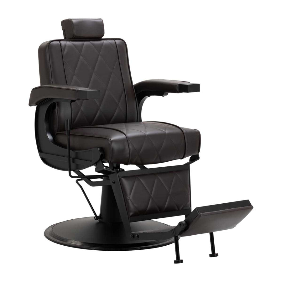 Sillón de Barberia Hair System BM88066B Marrón-Negro