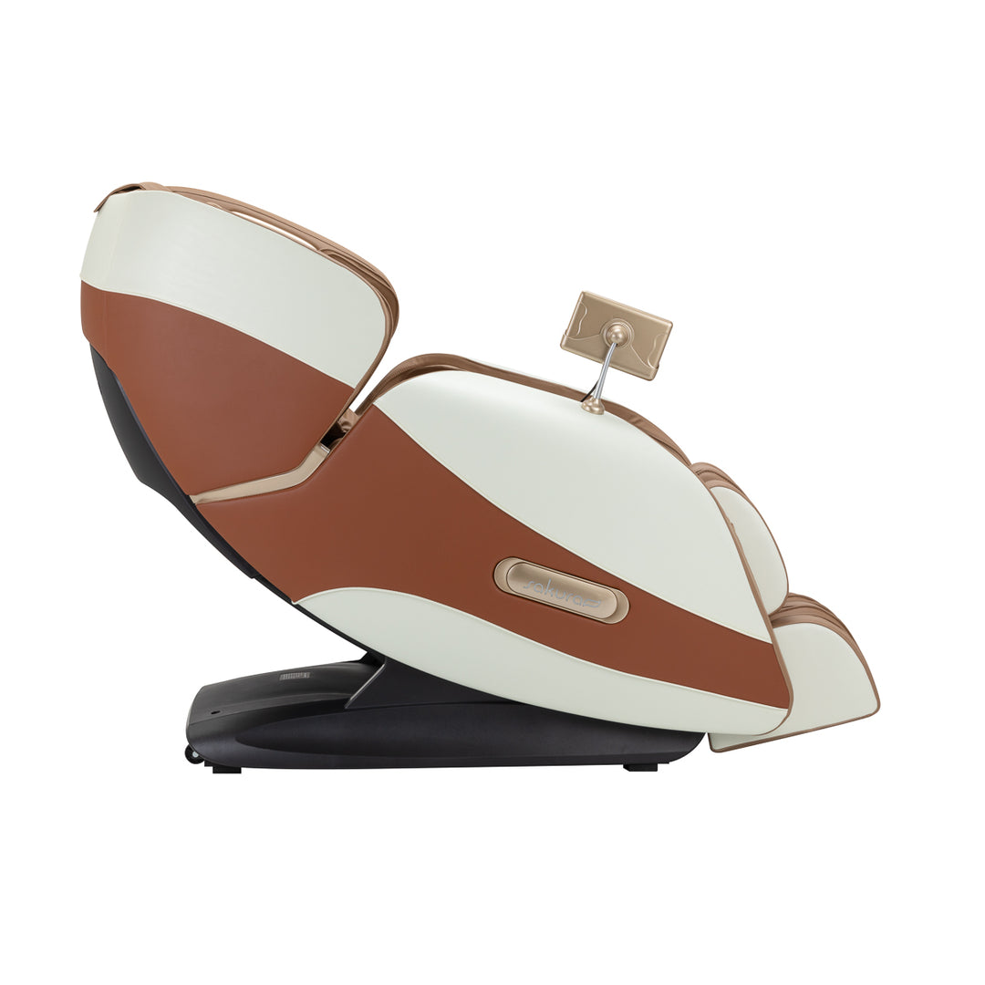 Sillón de masaje eléctrico Sakura Luxury 808 Blanco-Beige - imagen 2