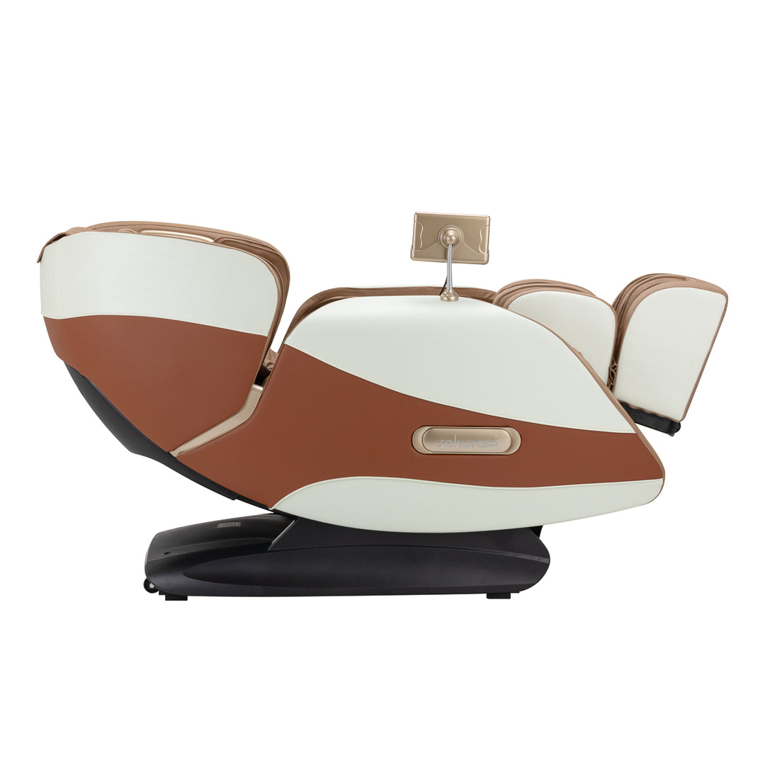 Sillón de masaje eléctrico Sakura Luxury 808 Blanco-Beige - imagen 4
