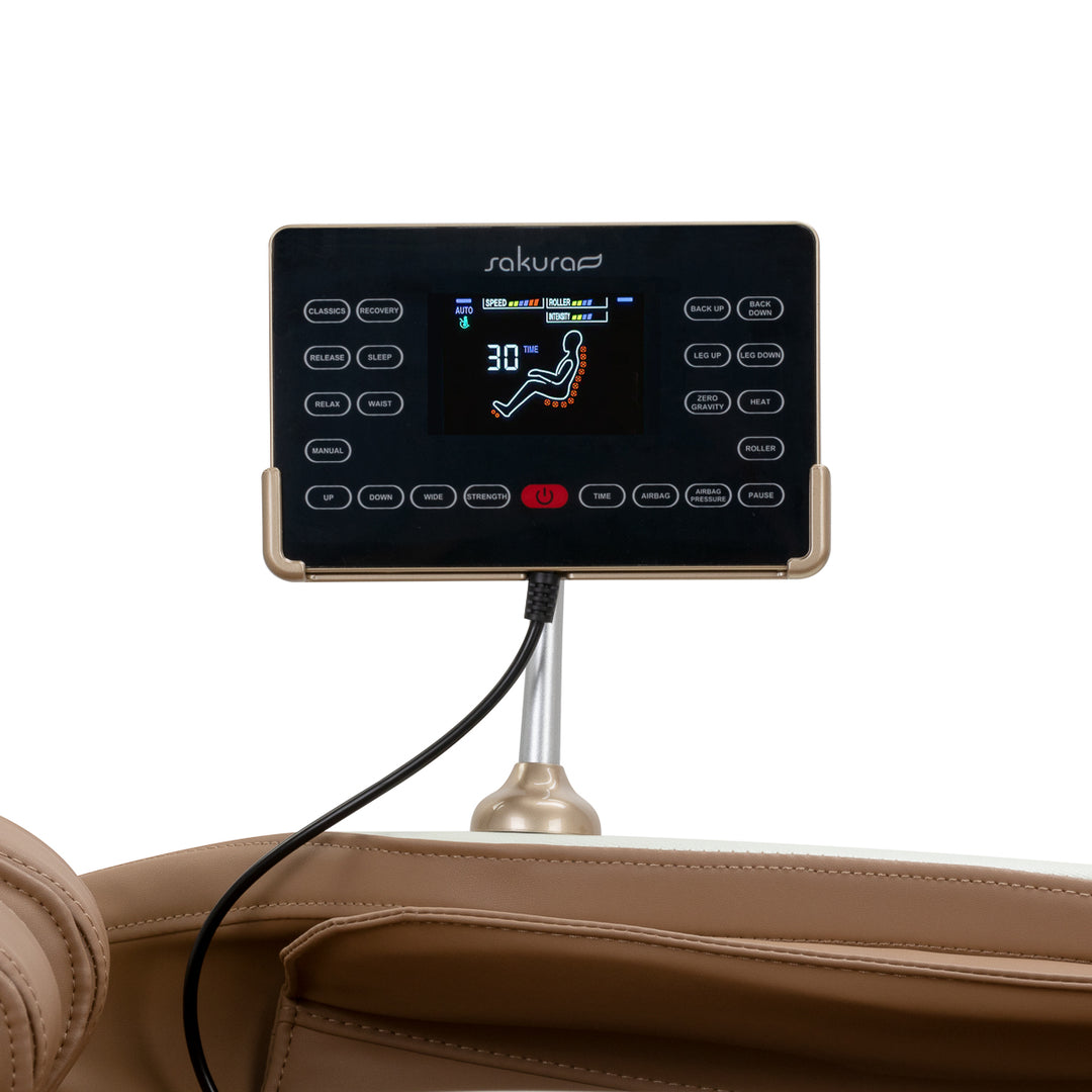 Sillón de masaje eléctrico Sakura Luxury 808 Blanco-Beige - imagen 11