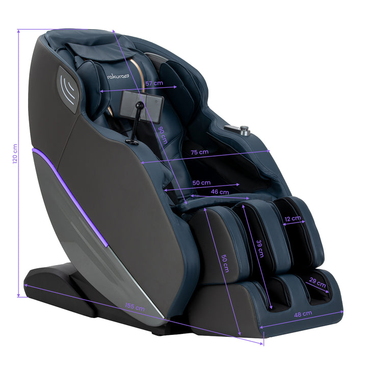 Sillón de masaje eléctrico Sakura Maximus 809 3D Azul - imagen 22