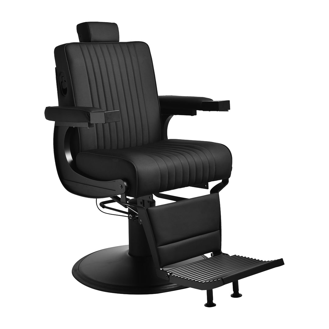 Sillón de Barberia Gabbiano Levi Negro