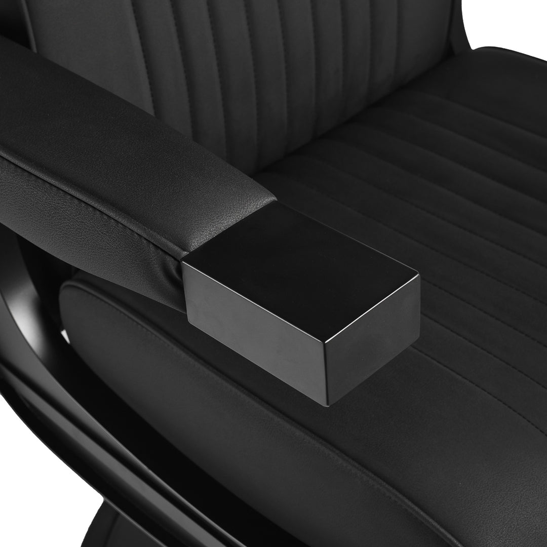 Sillón de Barberia Gabbiano Levi Negro - imagen 9
