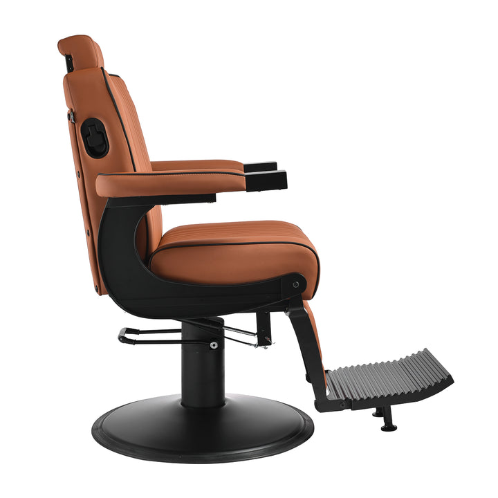 Sillón de Barberia Gabbiano Levi Marrón - imagen 4