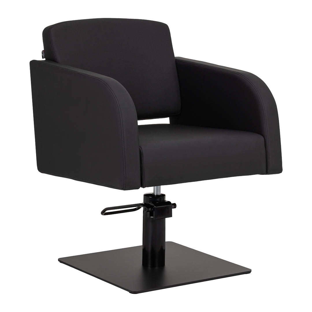 Sillón de peluquería Gabbiano Elda Negro-Negro