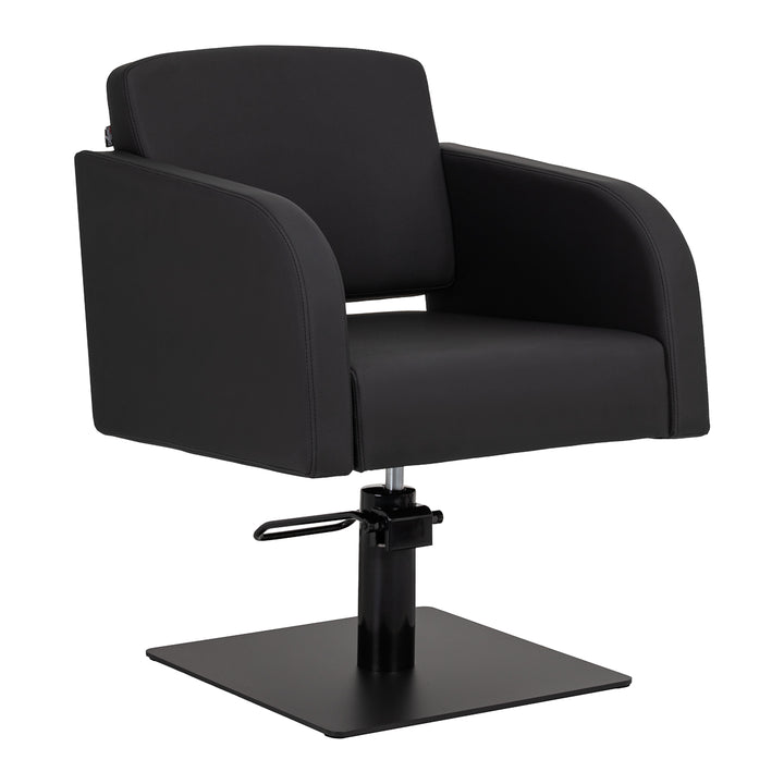 Sillón de peluquería Gabbiano Elda Negro-Negro