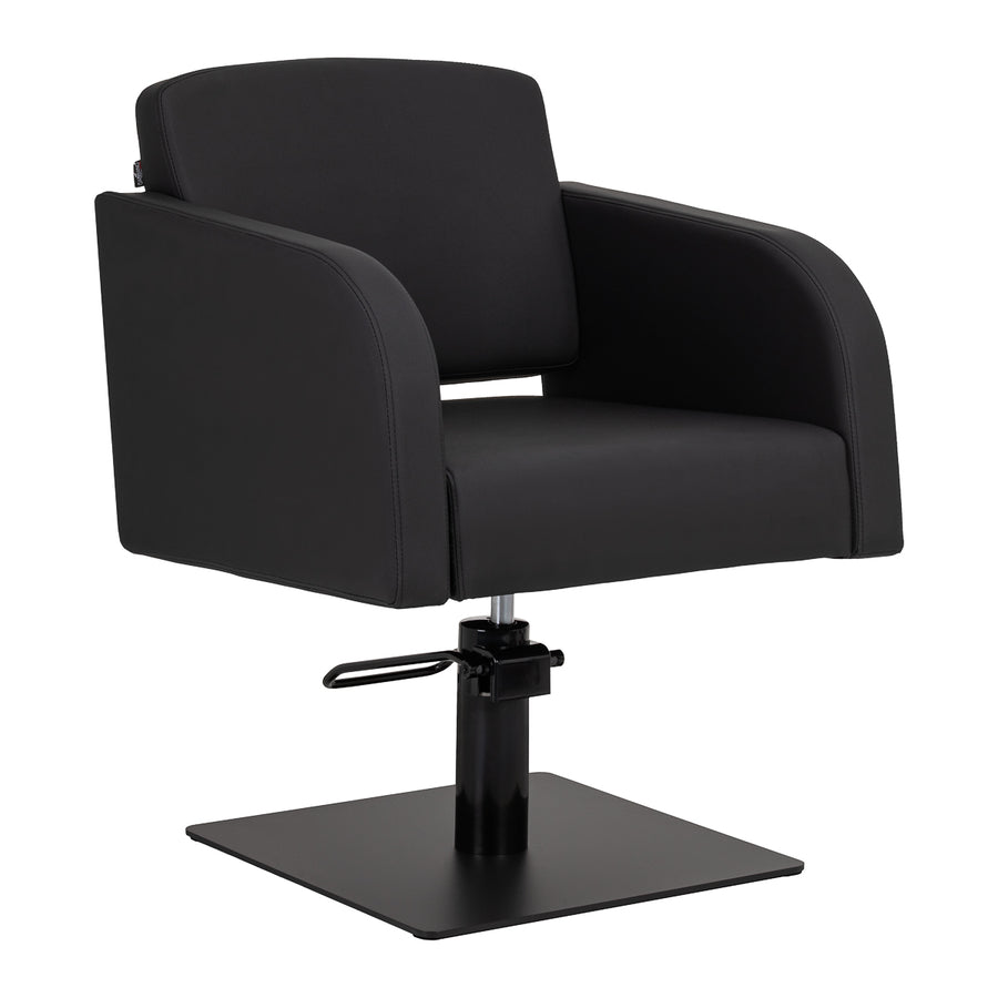 Sillón de peluquería Gabbiano Elda Negro-Negro