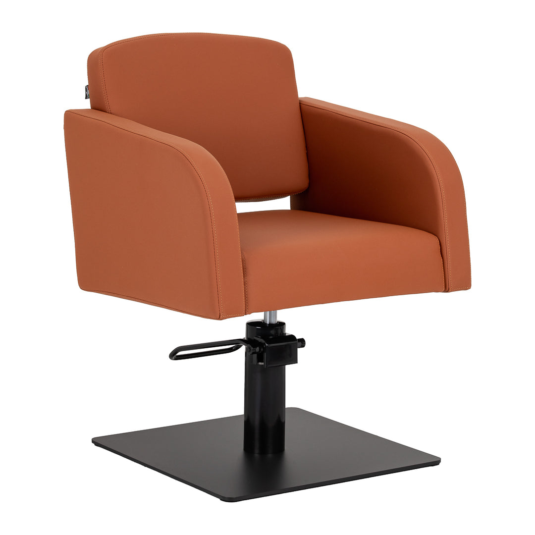 Sillón de peluquería Gabbiano Elda Marrón-Negro