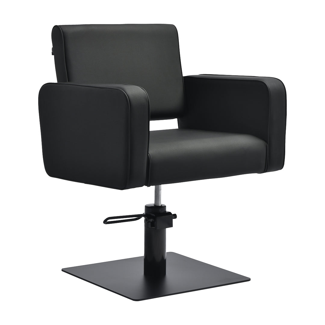 Sillón de peluquería Gabbiano Bilbao Negro-Negro