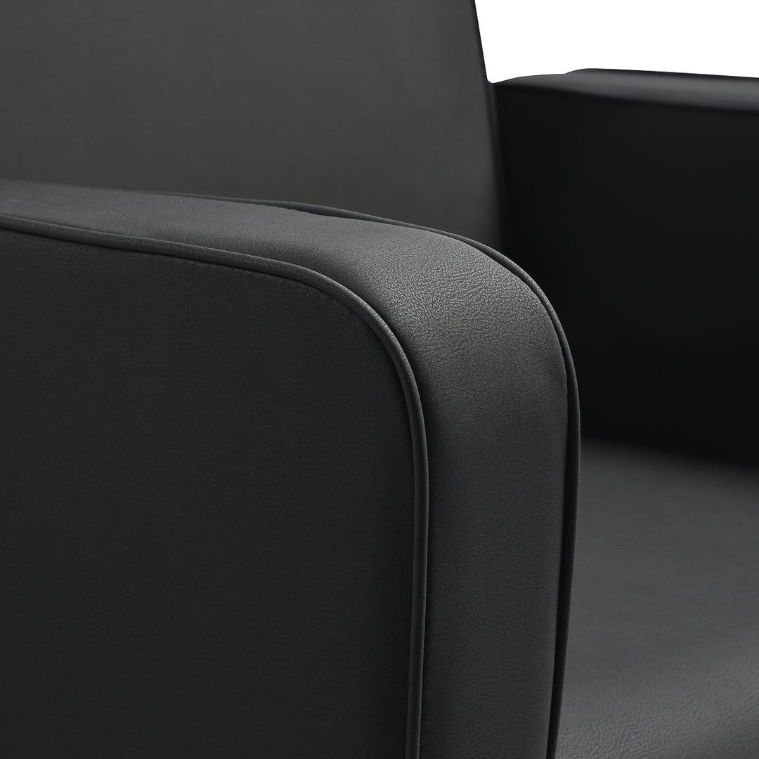 Sillón de peluquería Gabbiano Bilbao Negro-Negro - imagen 6