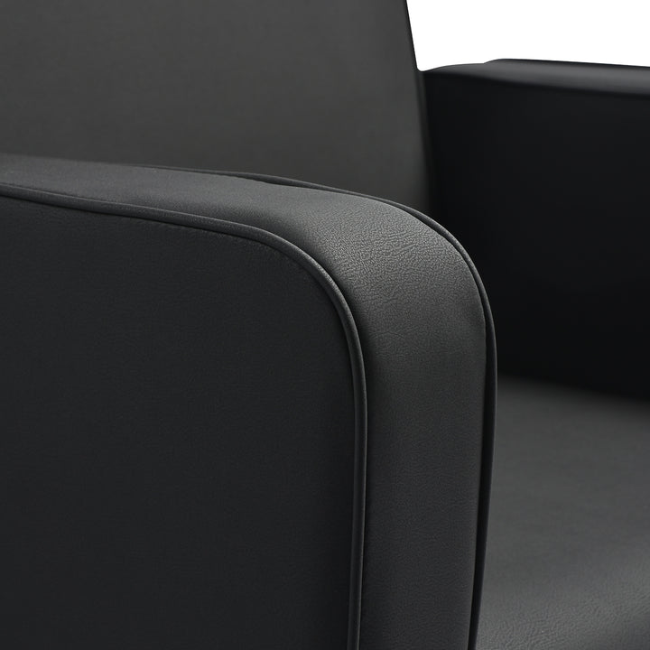 Sillón de peluquería Gabbiano Bilbao Negro-Negro - imagen 6