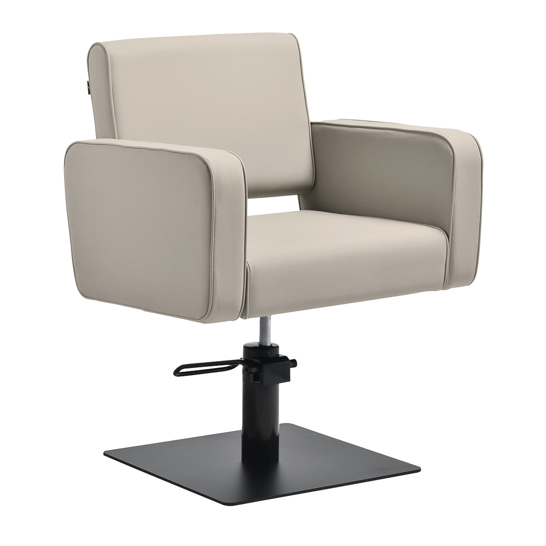 Sillón de peluquería Gabbiano Bilbao Beige-Negro