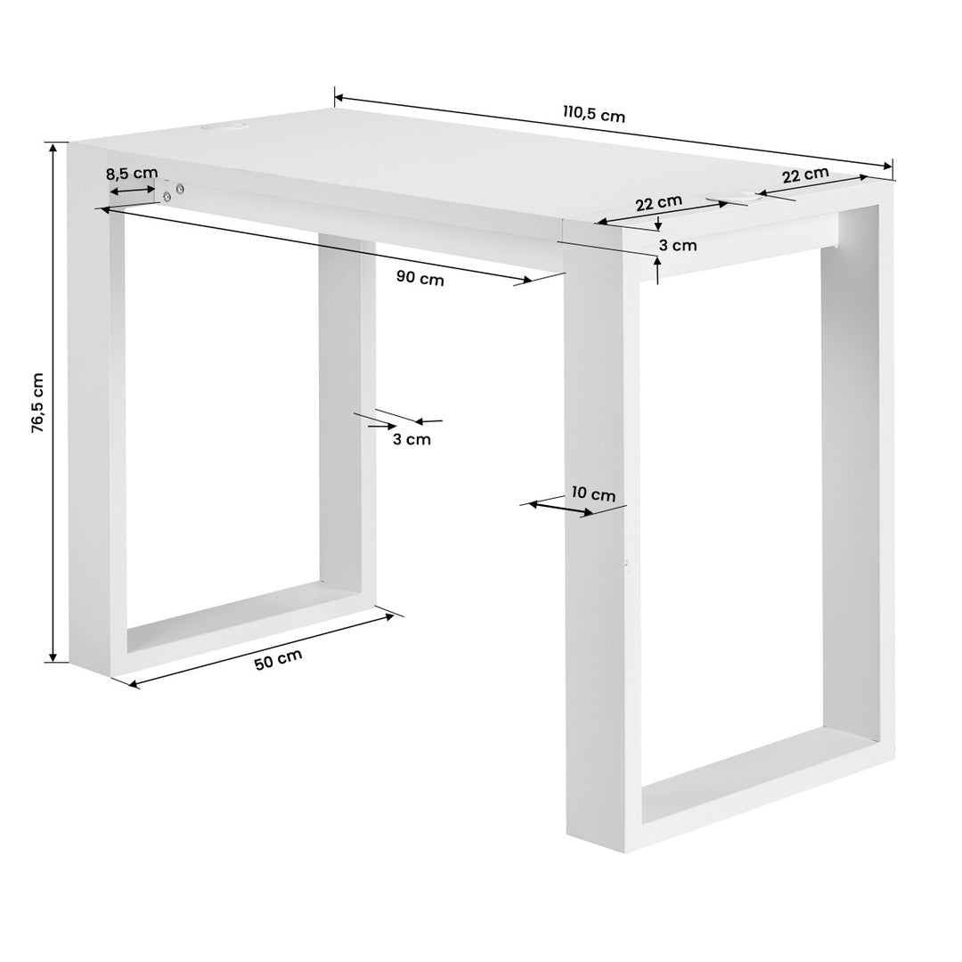 Mesa Manicura G031 Blanco - imagen 7