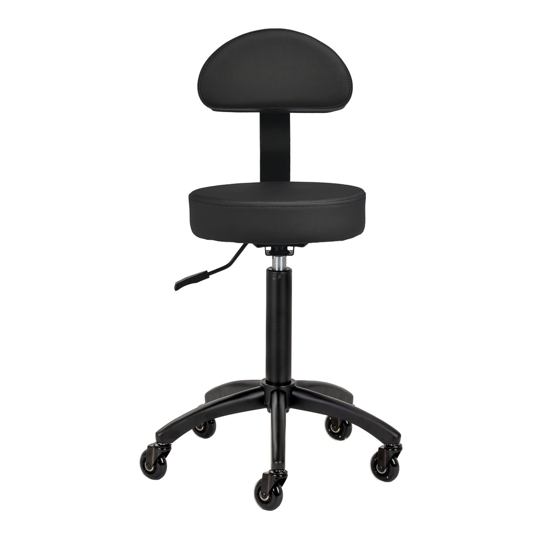 Taburete de silla de montar con respaldo Gabbiano D026 Negro - imagen 2