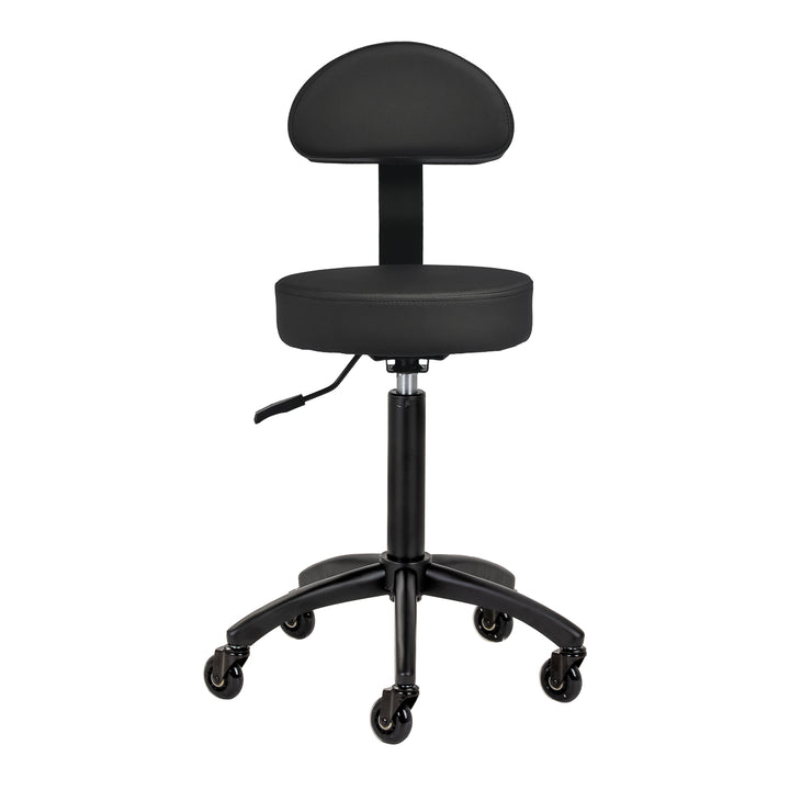 Taburete de silla de montar con respaldo Gabbiano D026 Negro - imagen 2