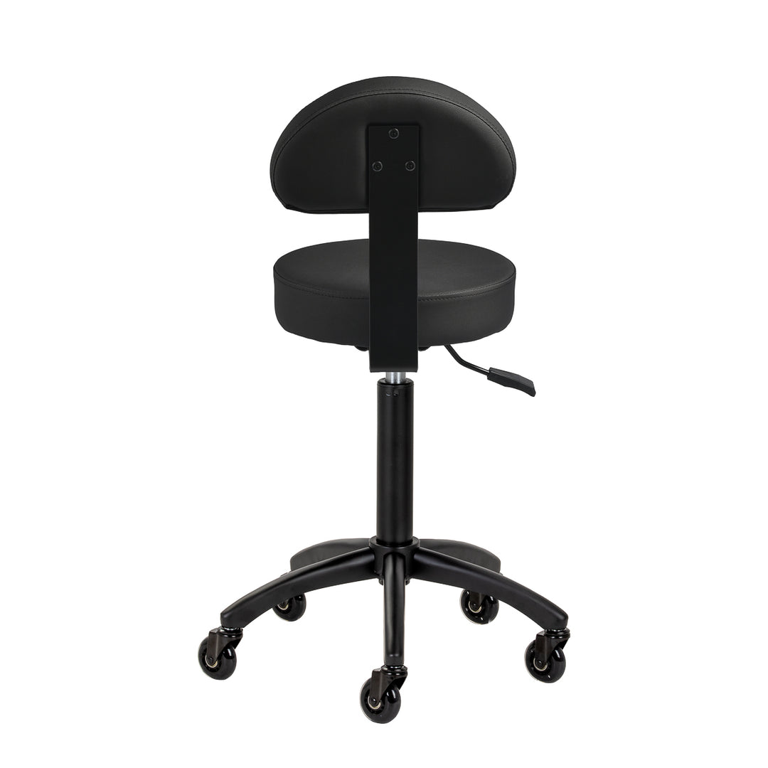 Taburete de silla de montar con respaldo Gabbiano D026 Negro - imagen 3