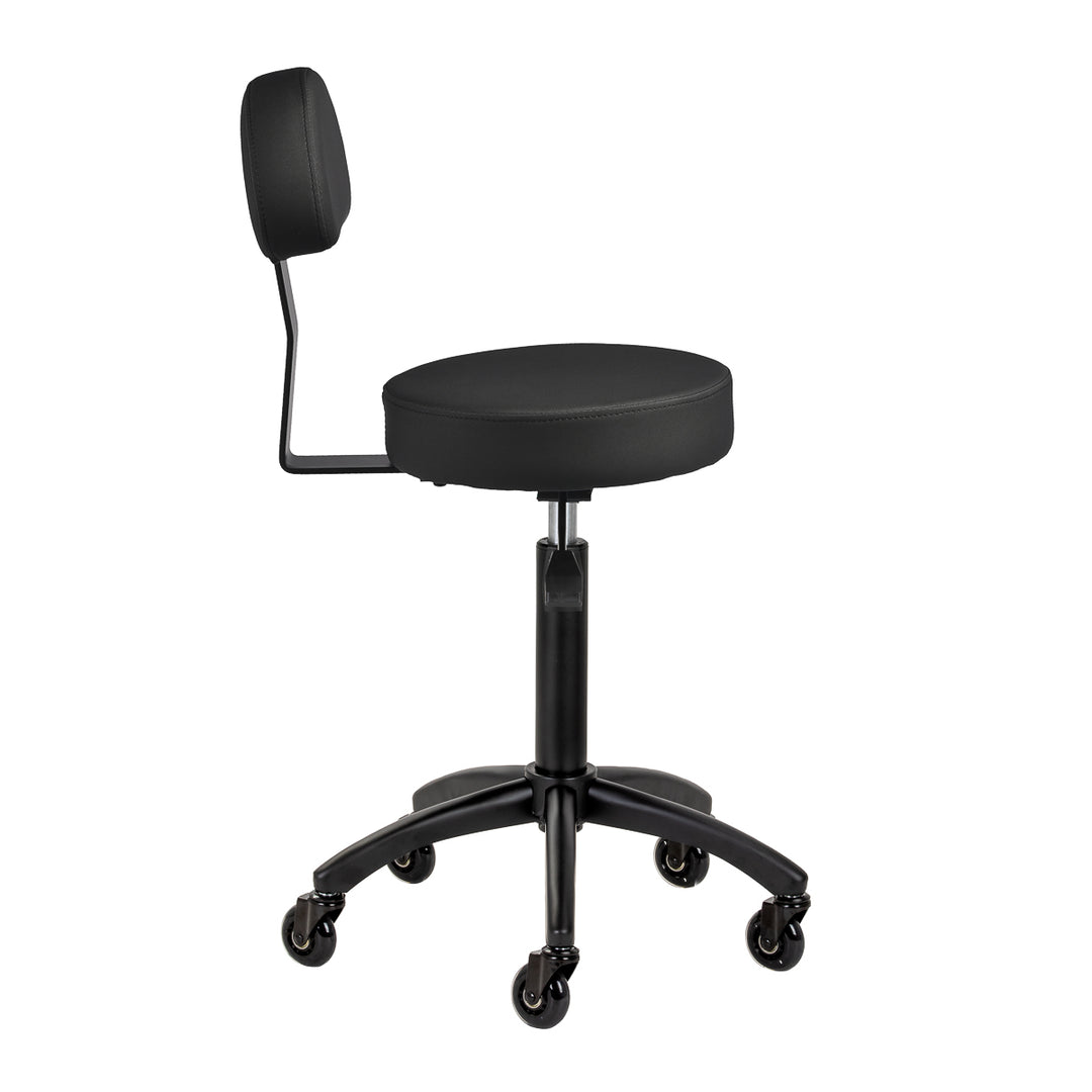 Taburete de silla de montar con respaldo Gabbiano D026 Negro - imagen 4
