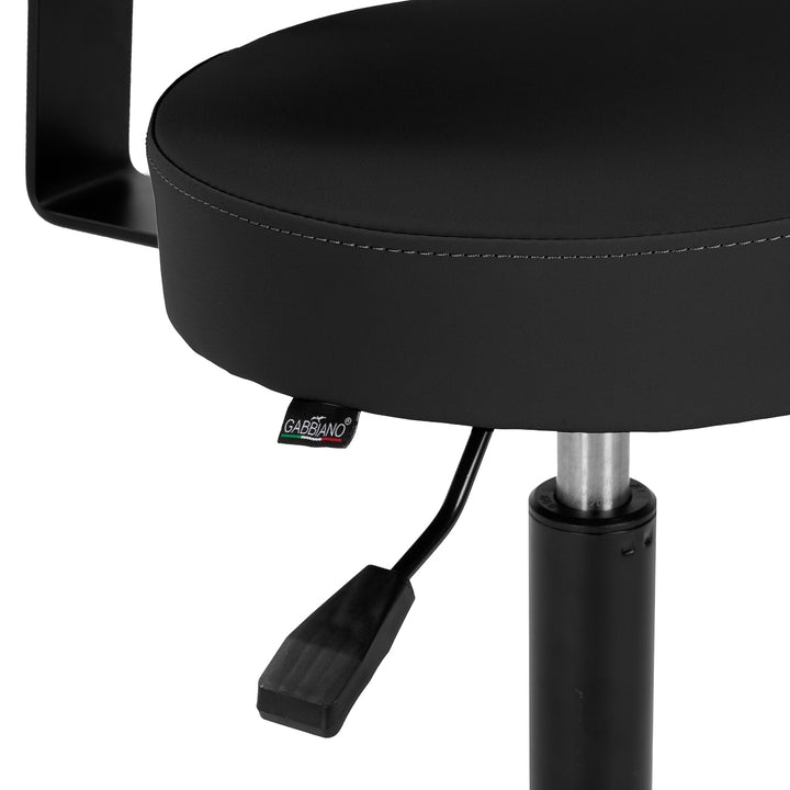 Taburete de silla de montar con respaldo Gabbiano D026 Negro - imagen 6