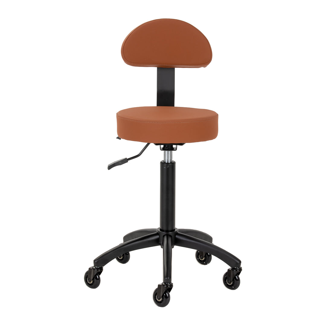 Taburete de silla de montar con respaldo Gabbiano D026 Marrón - imagen 2