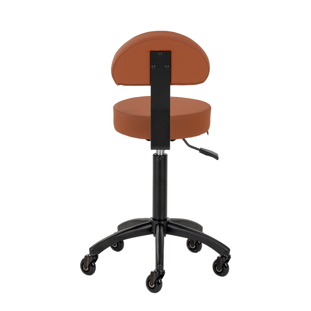 Taburete de silla de montar con respaldo Gabbiano D026 Marrón - imagen 3