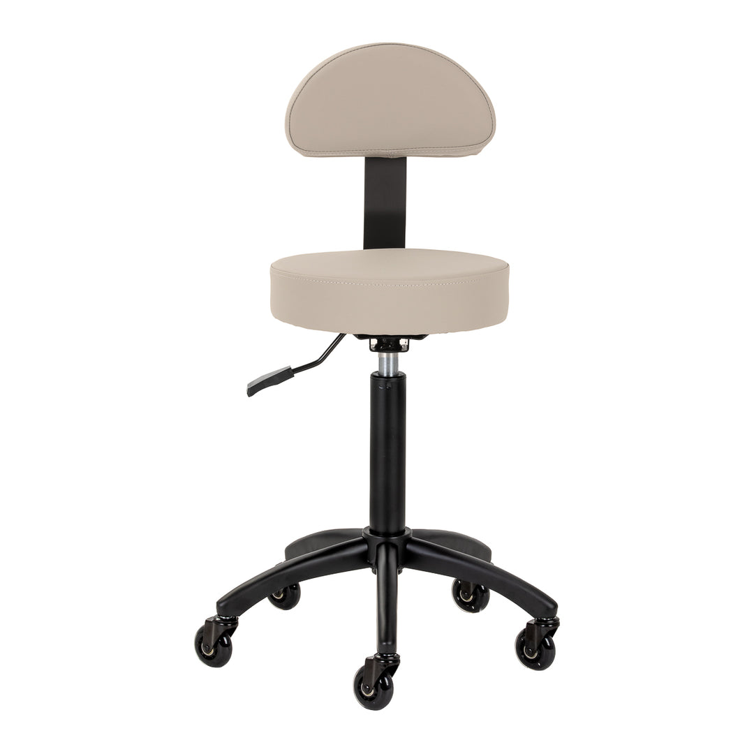 Taburete de silla de montar con respaldo Gabbiano D026 Beige - imagen 2