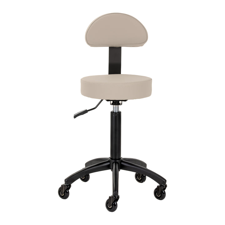 Taburete de silla de montar con respaldo Gabbiano D026 Beige - imagen 2