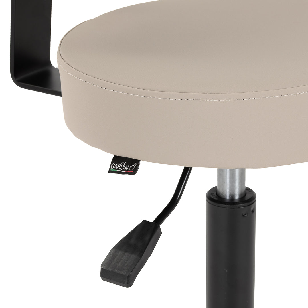 Taburete de silla de montar con respaldo Gabbiano D026 Beige - imagen 6