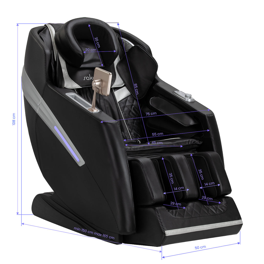 Sillón de masaje eléctrico Sakura Prime 101 Negro - imagen 17