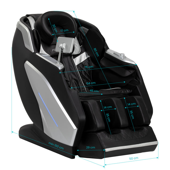 Sillón de masaje eléctrico Sakura Prime 108 Negro - imagen 17