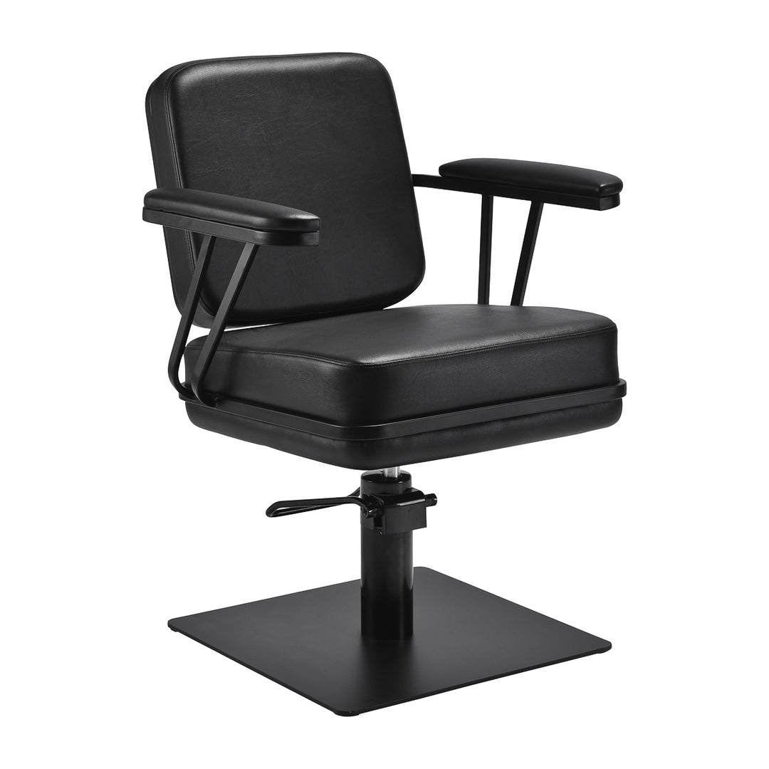 Sillón de peluquería Gabbiano Madryt Negro-Negro