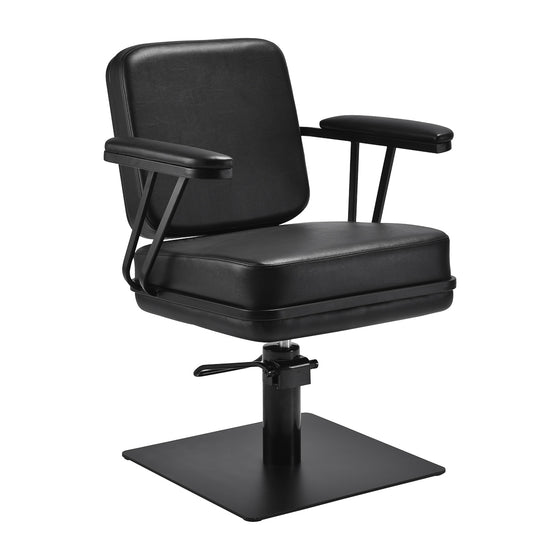 Sillón de peluquería Gabbiano Madryt Negro-Negro