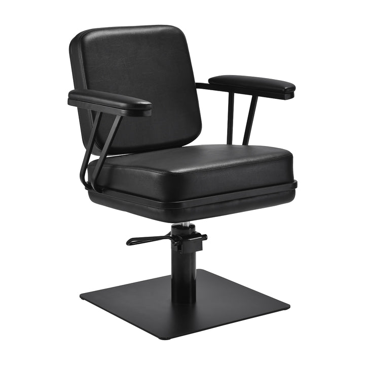 Sillón de peluquería Gabbiano Madryt Negro-Negro