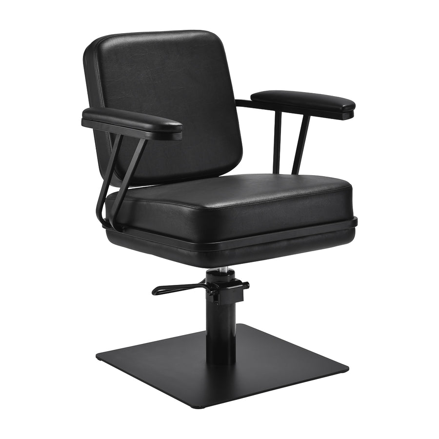 Sillón de peluquería Gabbiano Madryt Negro-Negro