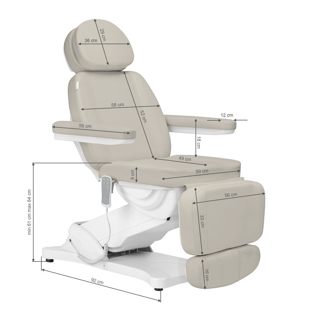 Sillón Estético Eléctrico Sillon Classic 3 Motores Beige - imagen 20