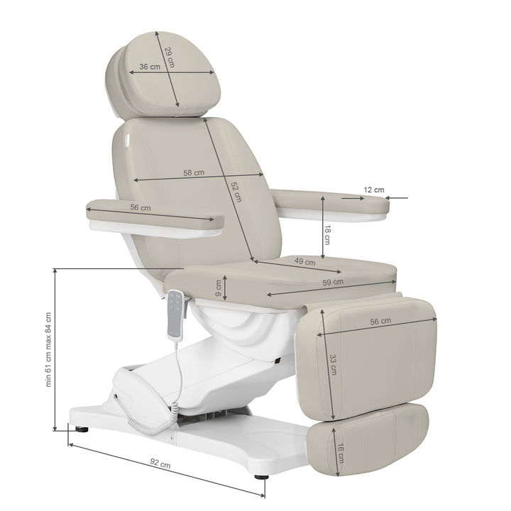 Sillón Estético Eléctrico Sillon Classic 3 Motores Beige - imagen 20