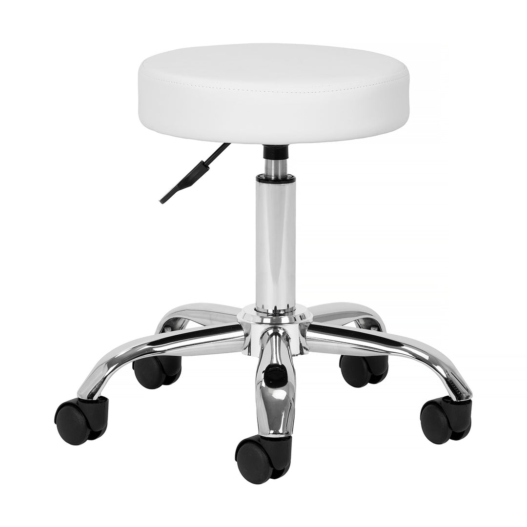 Taburete con Ruedas AM-310v Blanco