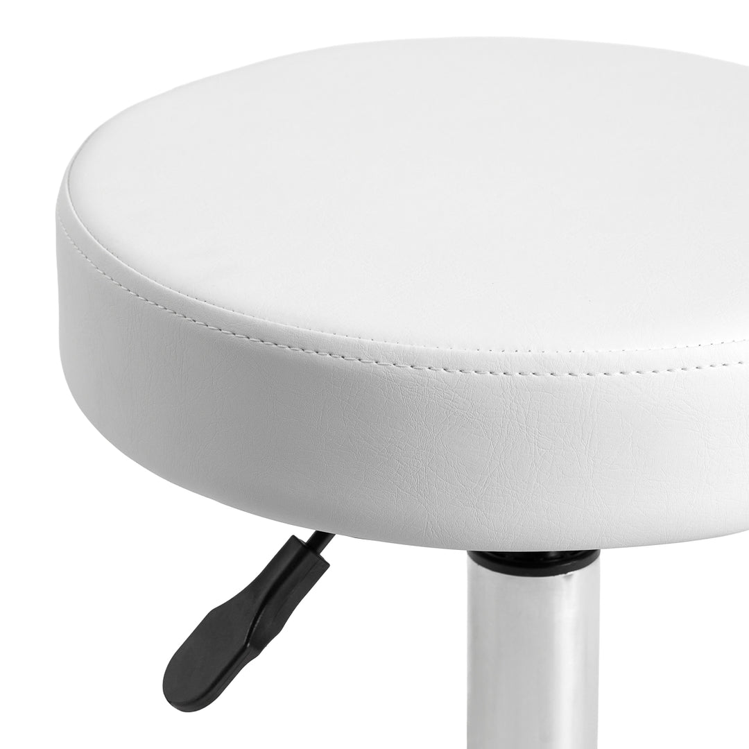 Taburete con Ruedas AM-310v Blanco - imagen 2