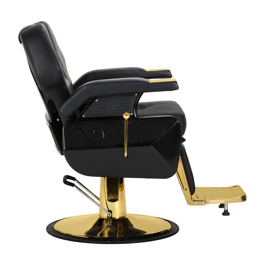Sillón de Barberia Hair System New York Negro-Oro - imagen 4