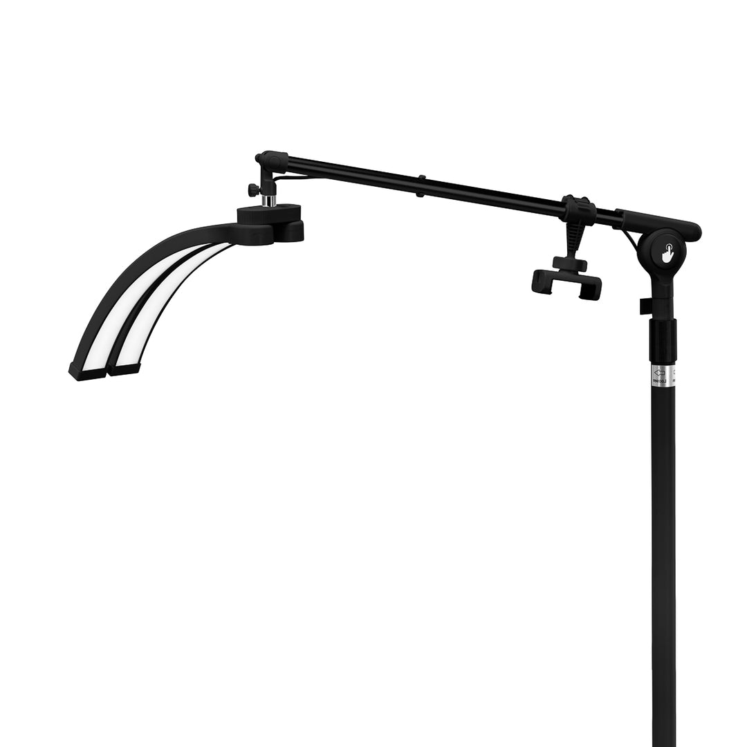 Lámpara Pestañas LED con Trípode y Color e Intensidad de Luz Ajustables Glow Negra - imagen 4