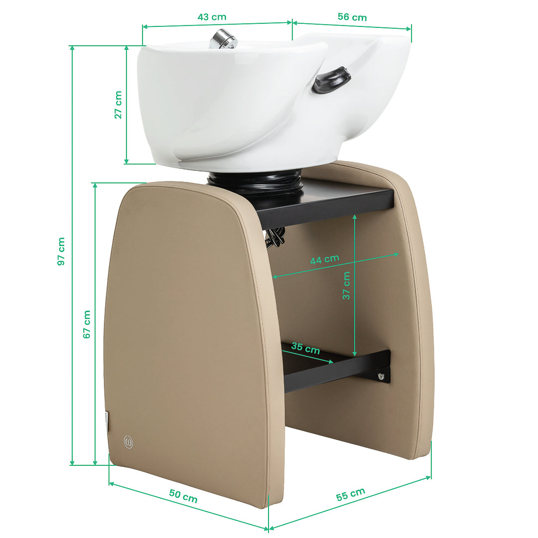 Lavacabezas Omega Aqualina Beige - imagen 17