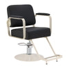 Sillón de peluquería Omega Aurora Negro