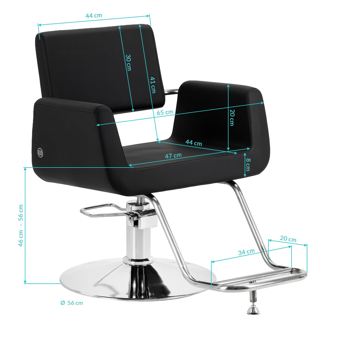 Sillón de peluquería Omega Lyra Negro - imagen 11