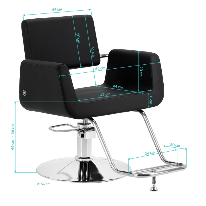 Sillón de peluquería Omega Lyra Negro - imagen 11