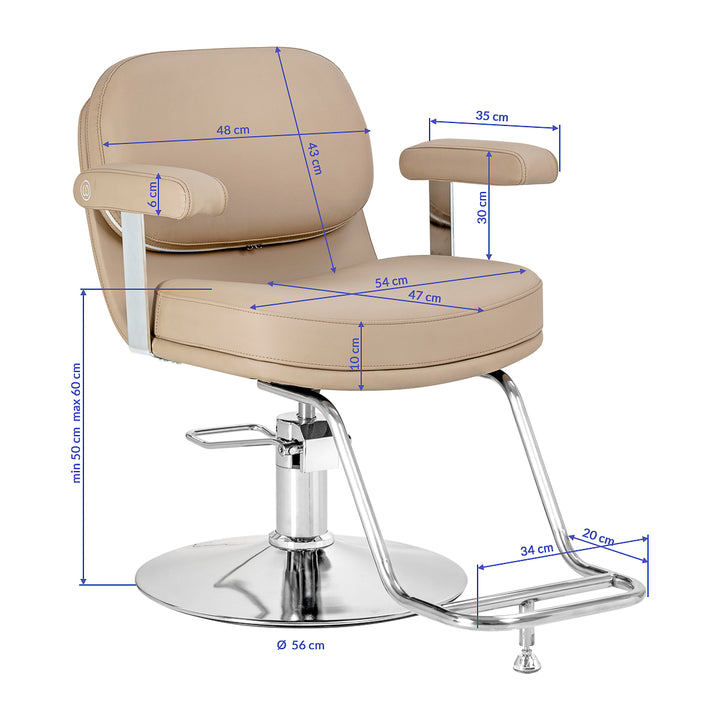 Sillón de peluquería Omega Astra Beige - imagen 9