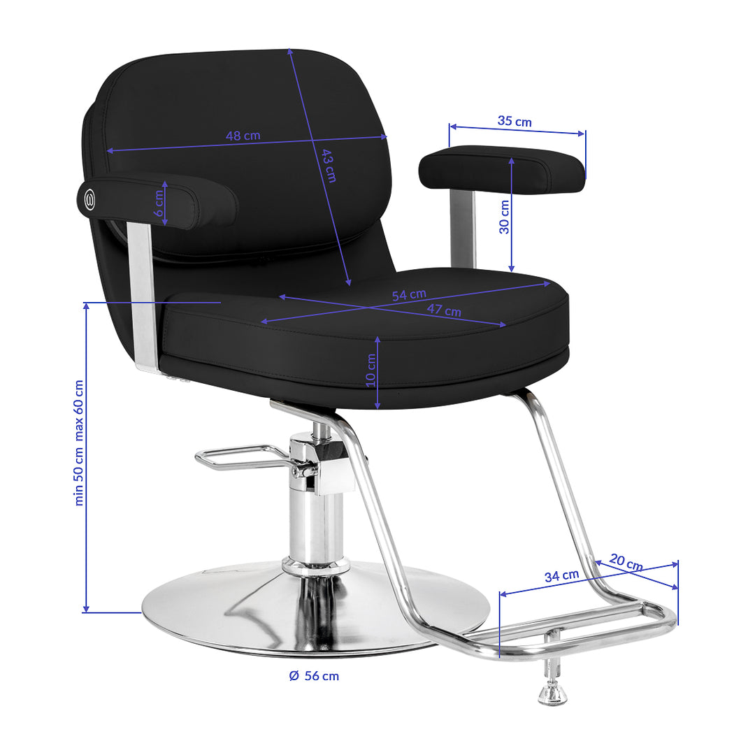 Sillón de peluquería Omega Astra Negro - imagen 10