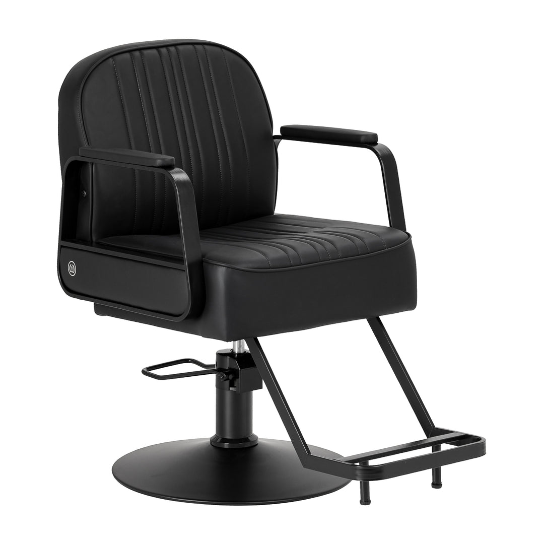 Sillón de peluquería Omega Luna Negro