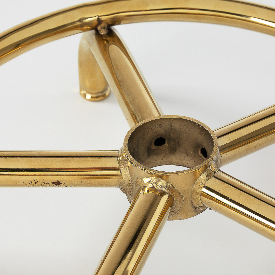 Taburete Ergonómico con Ruedas y Respaldo 6001-G Oro-Blanco - imagen 6