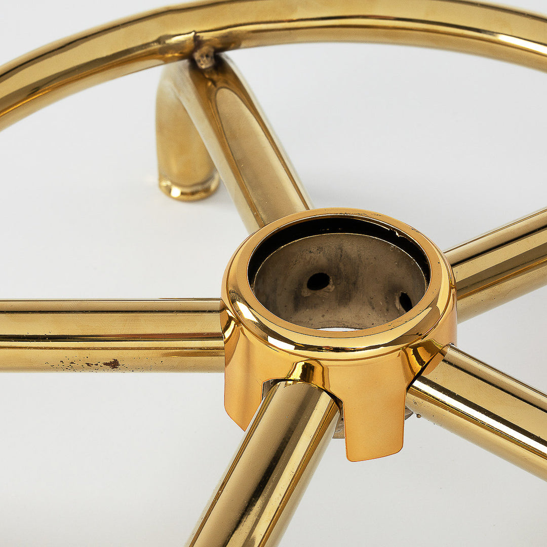 Taburete Ergonómico con Ruedas y Respaldo 6001-G Oro-Blanco - imagen 7