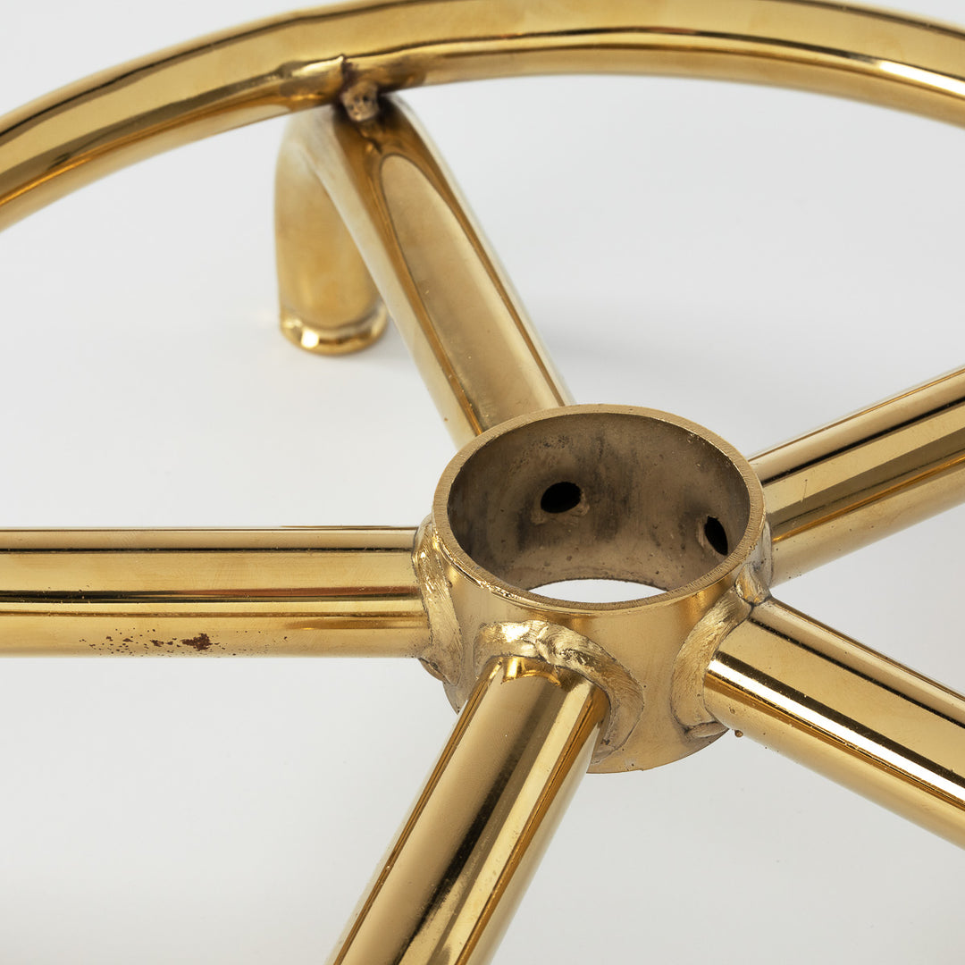 Taburete Ergonómico con Ruedas y Respaldo 6001-G Oro-Negro - imagen 6