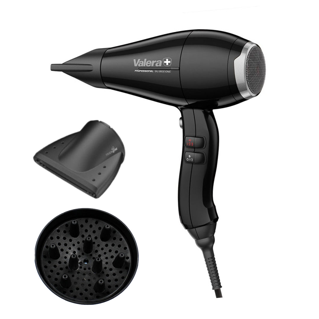 Secador de pelo Valera Silent Jet 8600 Iónico Rotocord Negro - imagen 2